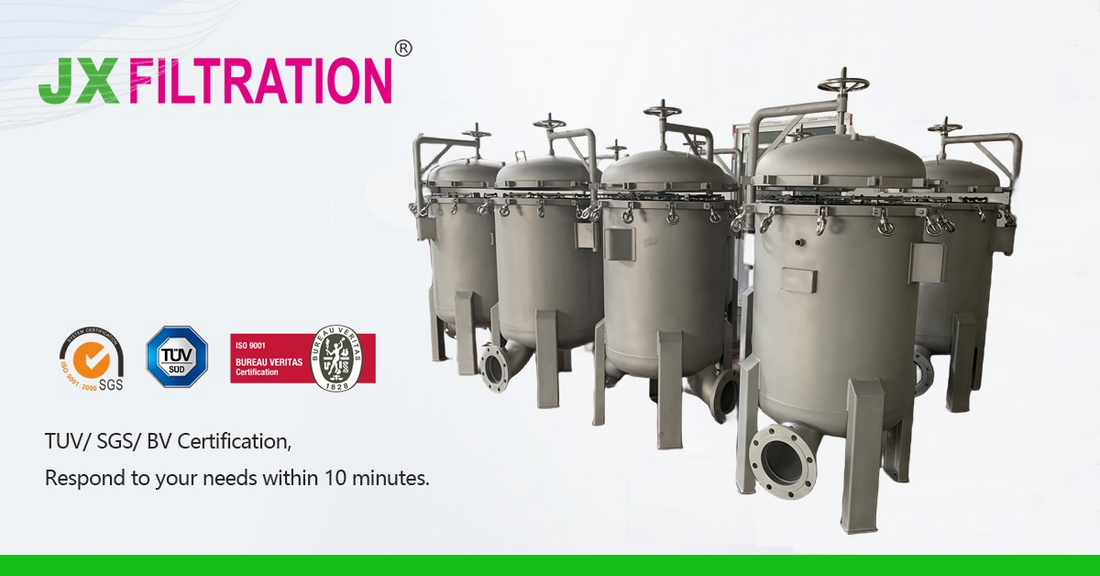 What precautions should be taken when using a bag filter